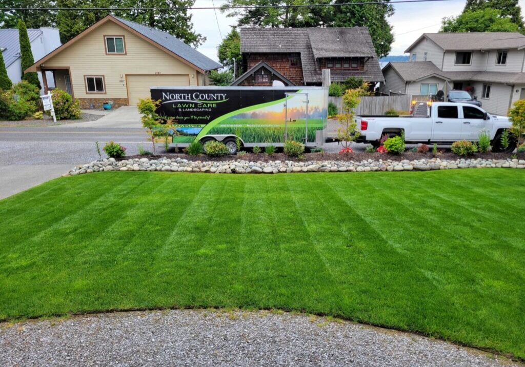 Green green grass w Logo Truck