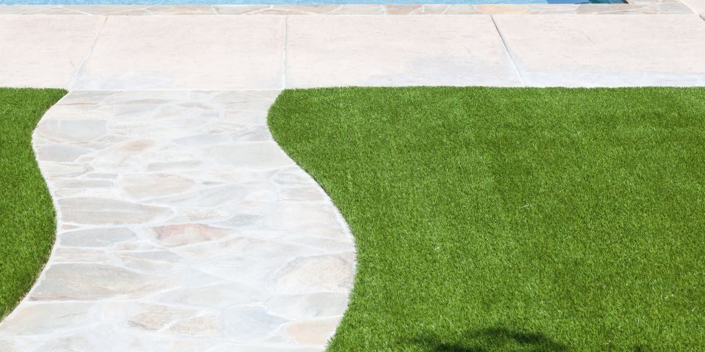 synthetic turf swimming pool